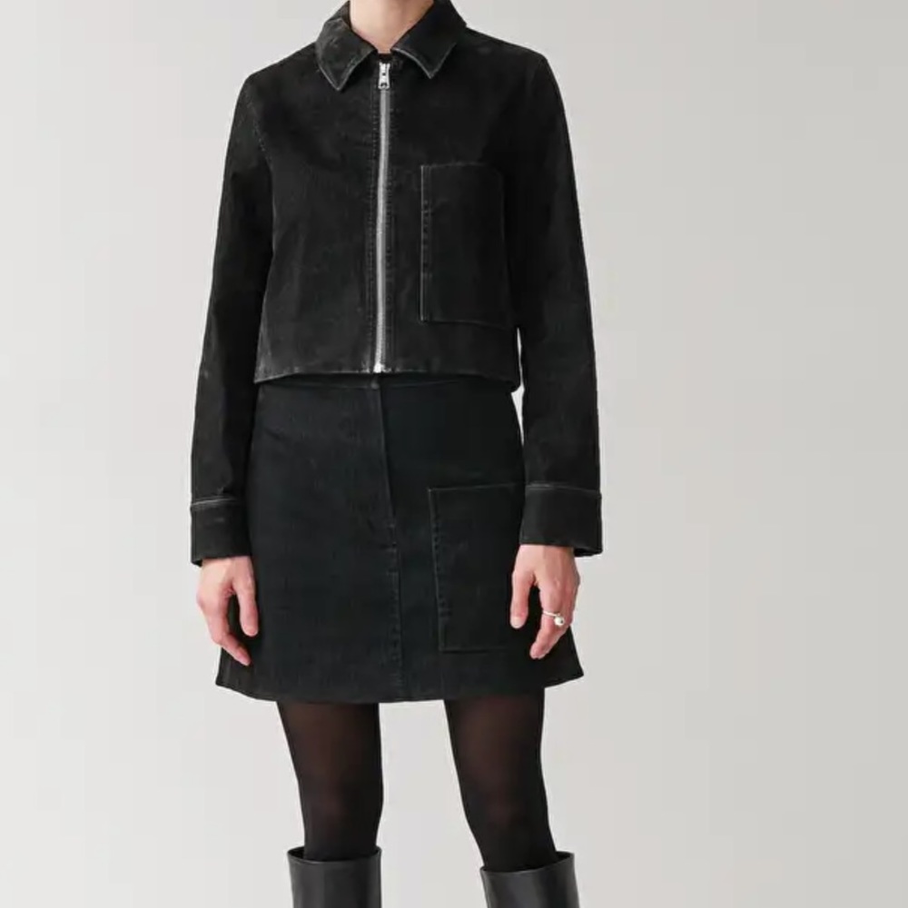 COS Velvet Denim Jacket